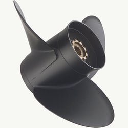 Mercury – Black Diamond Quicksilver Propeller – 3-Blade – 85 to 140 HP Evinrude – Johnson V-4 – 14 Dia. – 13 Pitch – QA3832X