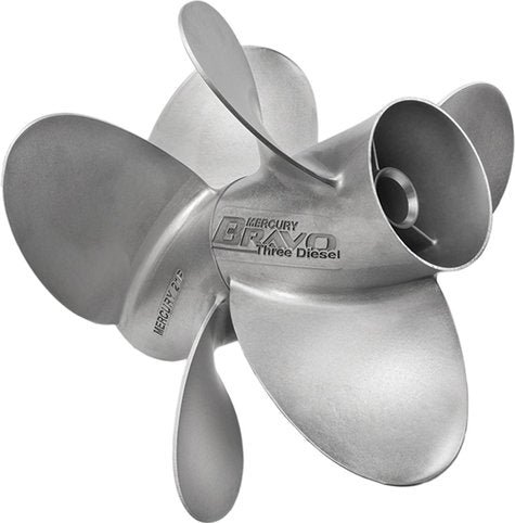 Mercury – Bravo Three Diesel Stainless Steel Propeller – 3-Blade – Rear Prop Only- 260 – 370 HP – 14.8 Dia. – 25 Pitch – 48-8M0074870