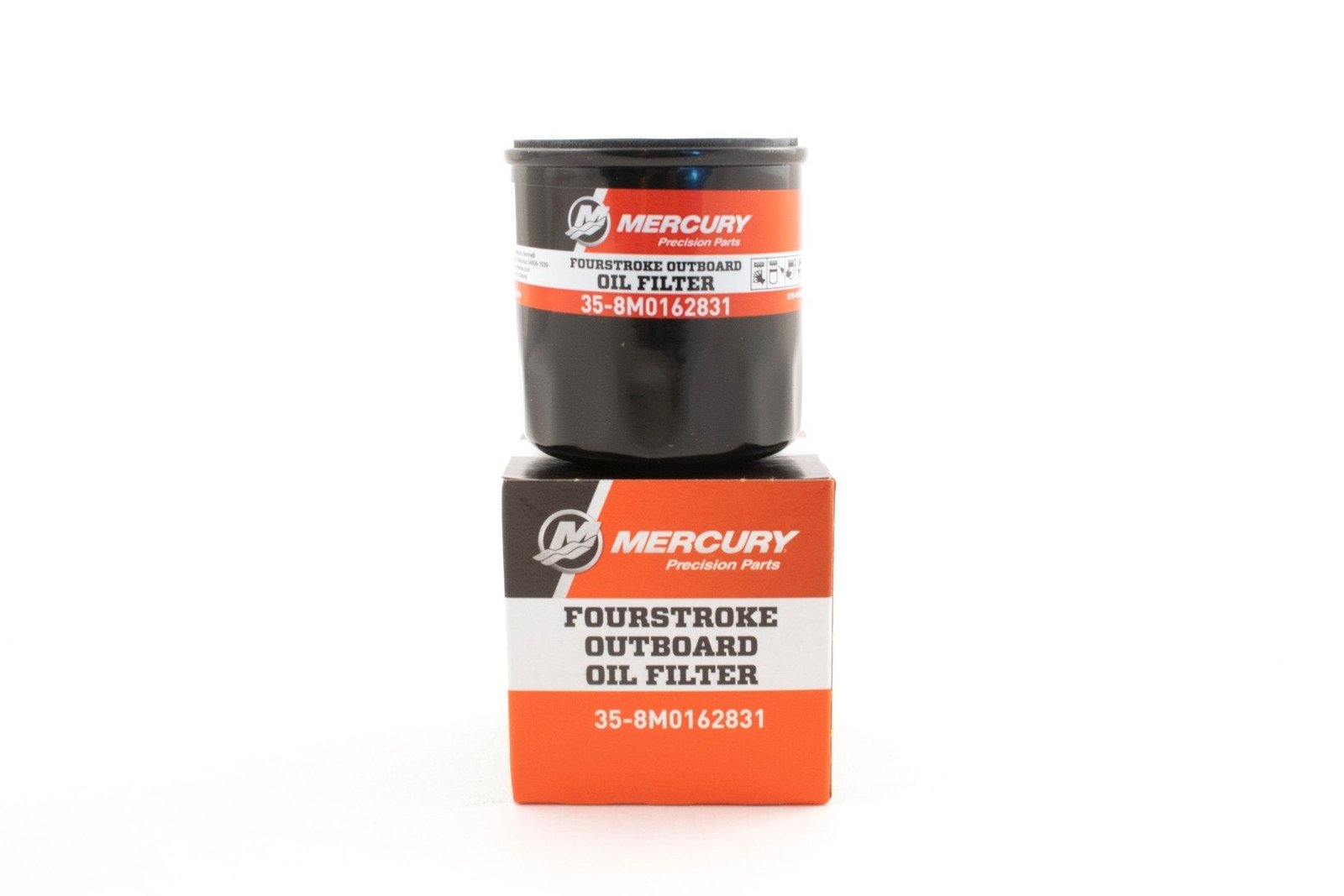 Mercury Outboard Oil Filter 10 15 20 Carbureted 4-Stroke 25 30 EFI 4-Stroke 25 Jet EFI – 35-8M0162831 Supersedes 35-822626K03