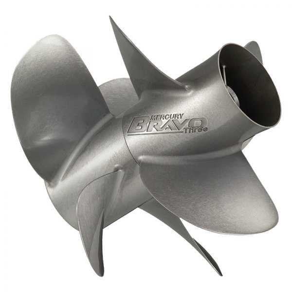 Mercury – Quicksilver Bravo Three Propeller – 3-Blade – Rear Prop Only – 14.4 DIa. – 19 Pitch – 48-8M0123399