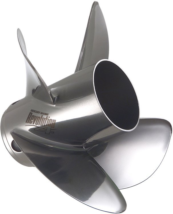Mercury – Revolution 4 XP Racing Propeller – 4-Blade – 150 – 400 HP and 450R HD Gear Case Outboards Only – Sterndrive up to 600 HP – 14.6 Dia. – 20 Pitch – 48-8M0113937