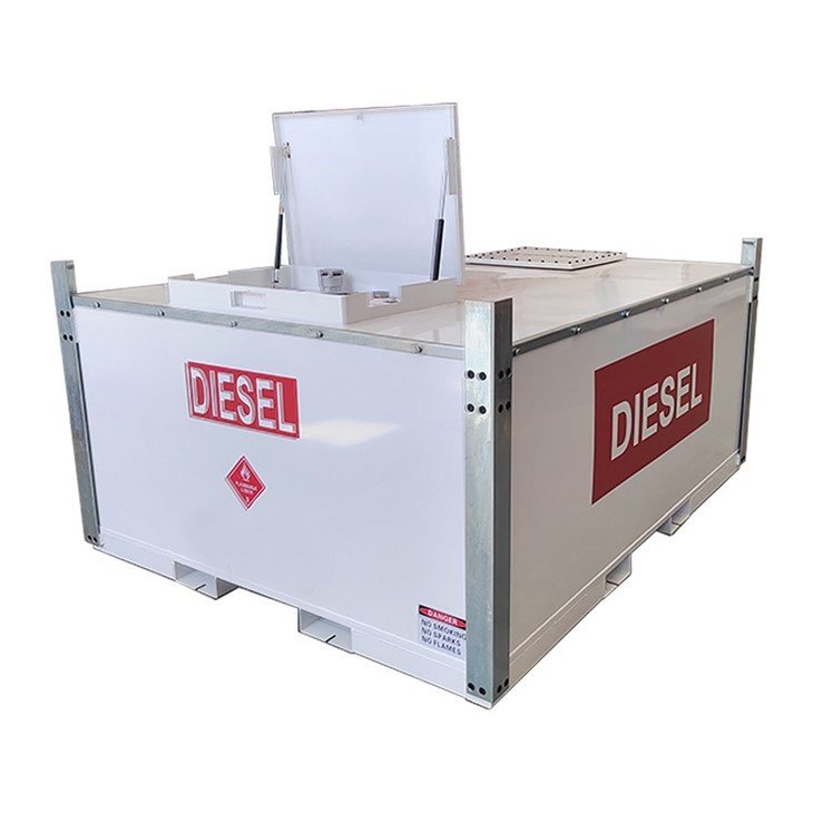 1000 Litre To 10000 Liters Horizontal Portable Diesel Fuel Petrol Cube Tank - Image 3