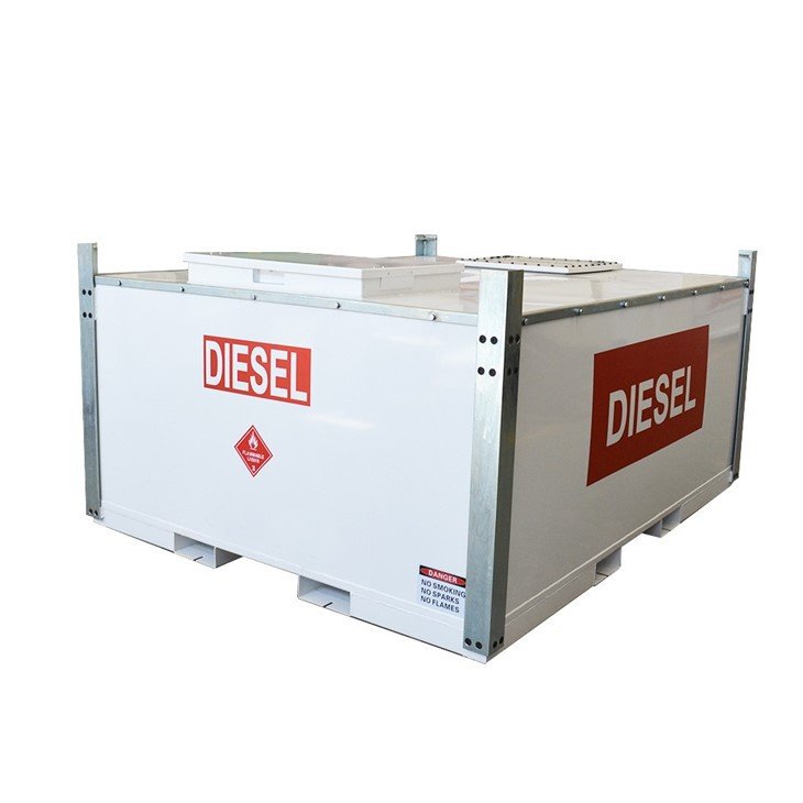 1000 Litre To 10000 Liters Horizontal Portable Diesel Fuel Petrol Cube Tank - Image 2