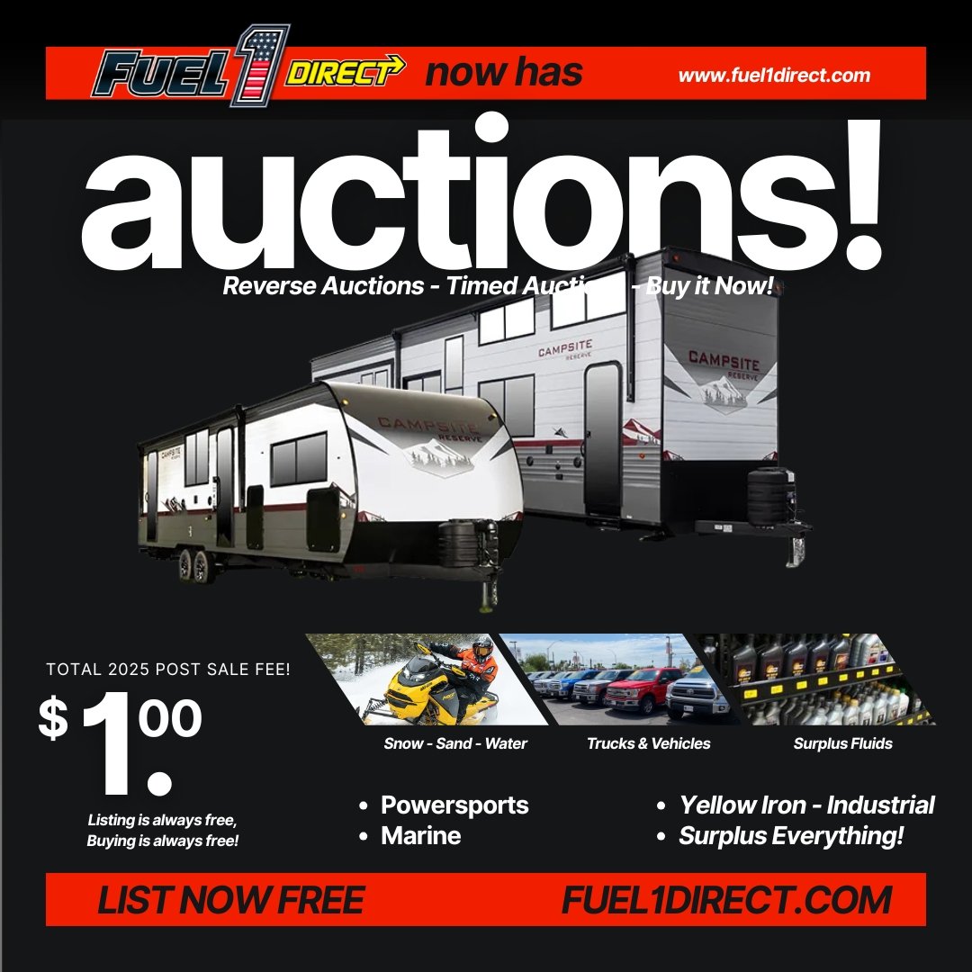 RV, Travel Trailers & Accessories Auction - $1.00 All in Fee - Free to List & $1 POST SALE for 2025 Special!
