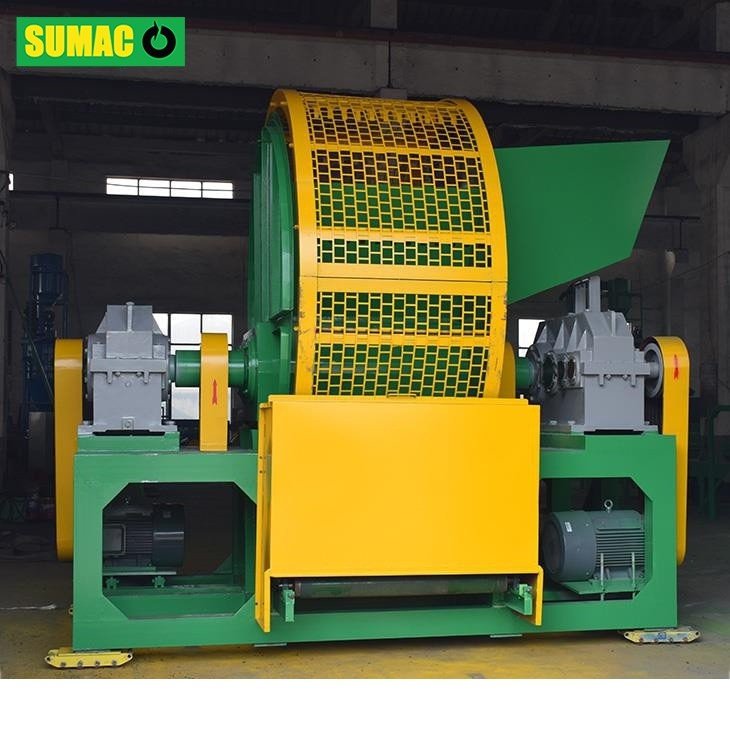 CE Standard Waste Tire Shredder Machine