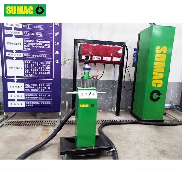 ELV Recycler Car Fuel Oil Drainage System