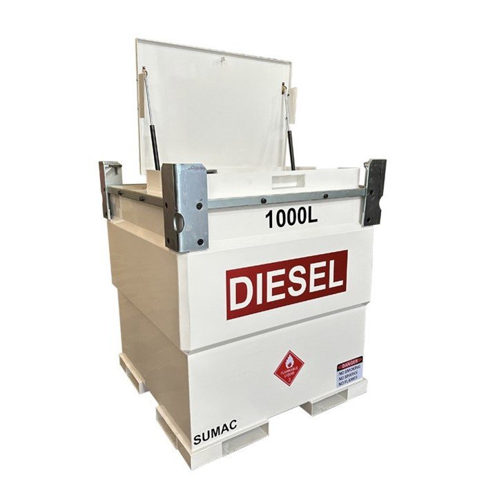 Portable Cube Tank Mini Station Diesel Gasoline Petrol Fuel Tank - Image 2