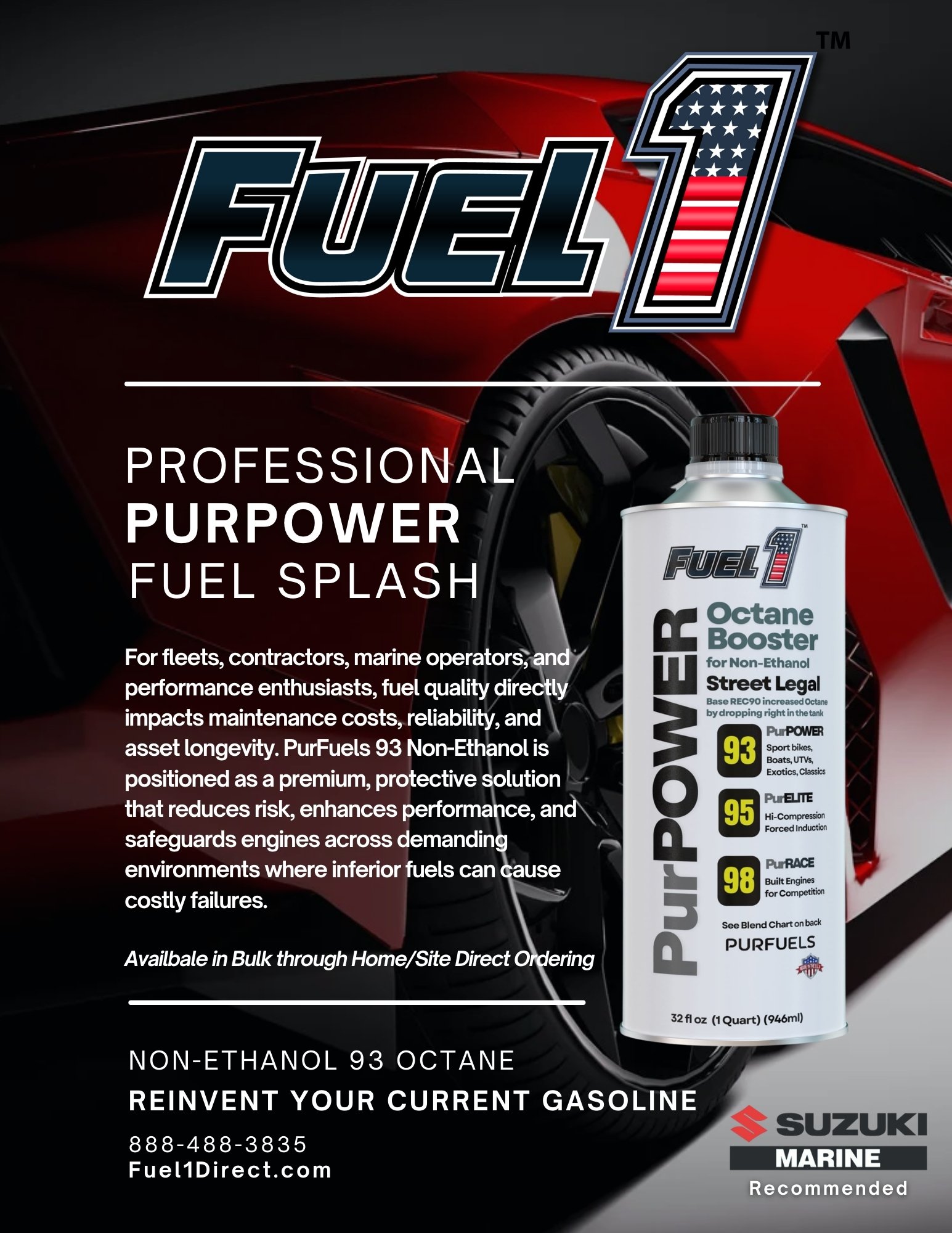 PurPower 32oz Splash Package (32oz Bottle 4PK = 7 Gallons PurFuels) - Image 2