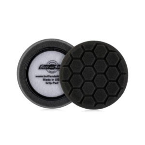 4″ Black Finishing Hex Faced Foam Grip Pad – 2 Pack