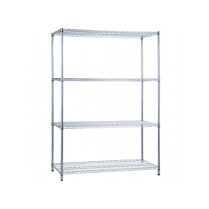 48″ x 24″ x 72″ Wire Shelving Unit w/o Casters (4 Shelves)
