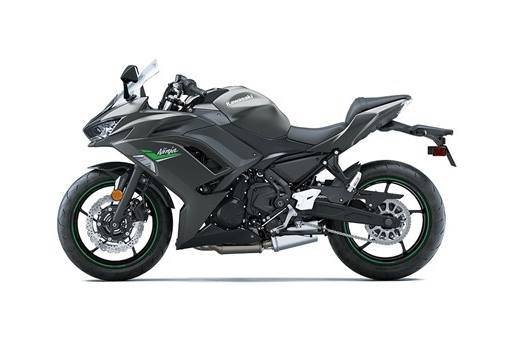 2024 Kawasaki Ninja® 650 – Metallic Matte Covert Green/Metallic Spark Black/Pearl Sand Khaki