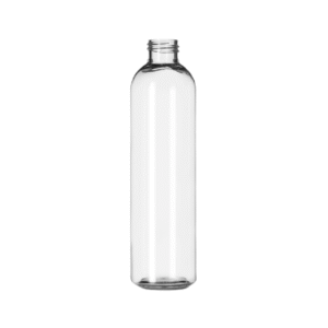 8 oz. Clear PET Plastic Round Cosmo Bottle
