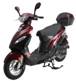 Solana 49cc Scooter Burgundy
