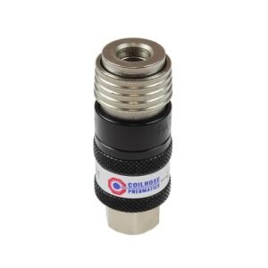 Coilhose Pneumatics 5-in-1 Safety Exhaust Coupler 1/4″ Body | 1/4″ FPT