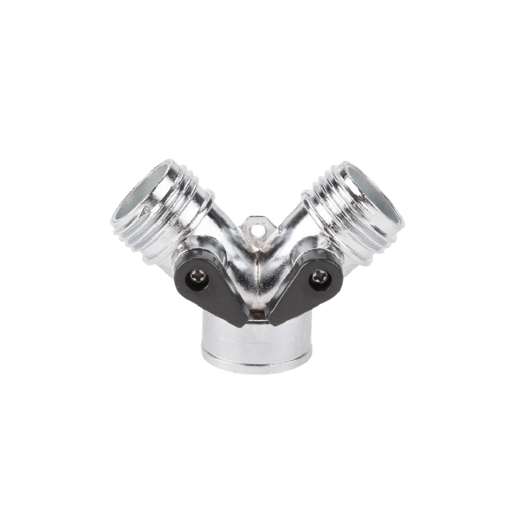 Dema Zinc Dual Hose Shut Off Valve