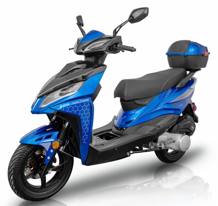 Force 200 (168cc) Efi Scooter Blue