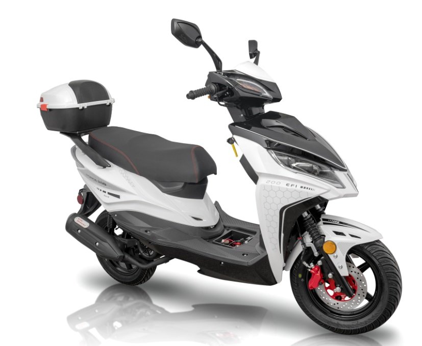 Force 200 (168cc) Efi Scooter White