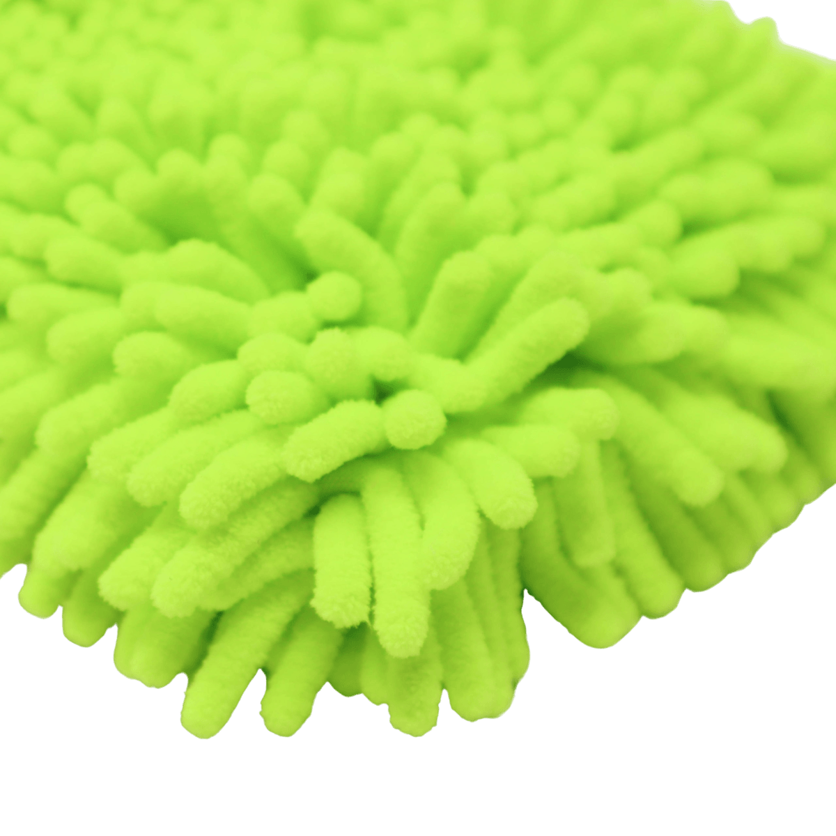 Green Microfiber Chenille Wash Mitt - Image 4