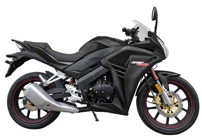 GTT 250 5spd Motorcycle Black