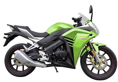 GTT 250 5spd Motorcycle Green