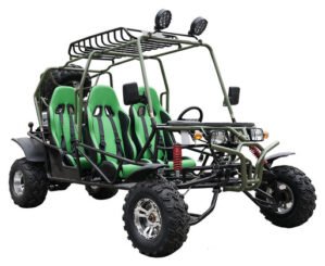 Hummer 200  4 Seater Go Kart Green