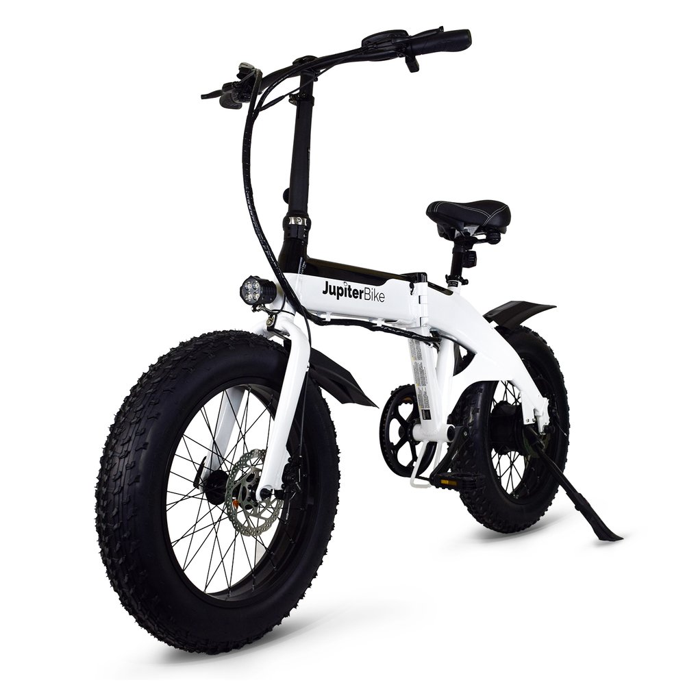 Defiant Fat Tire Folding Bike White