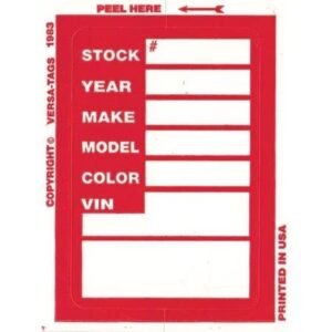 Kleer-Bak™ Stock Stickers (100/Pack)