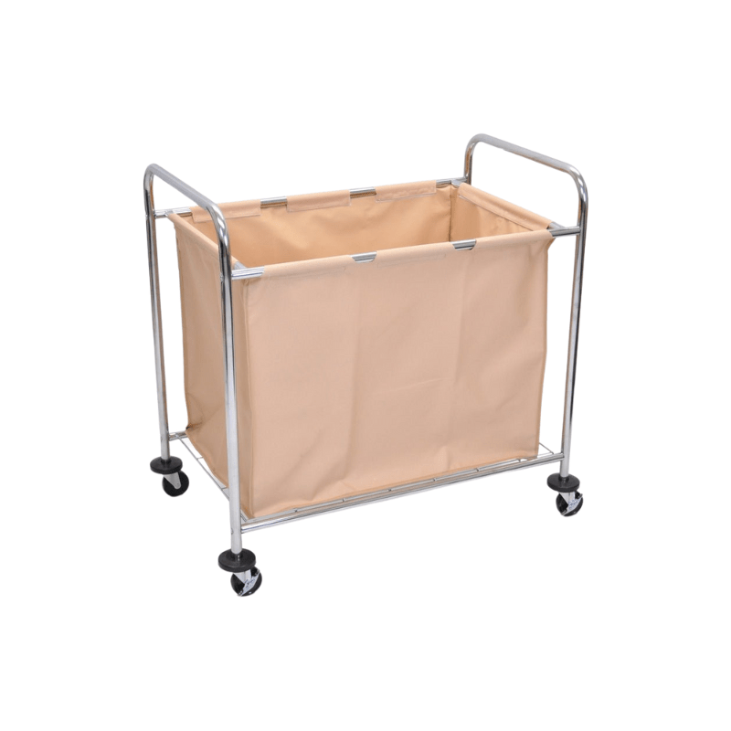 Luxor Laundry Cart w/ Steel Frame & Canvas Bag