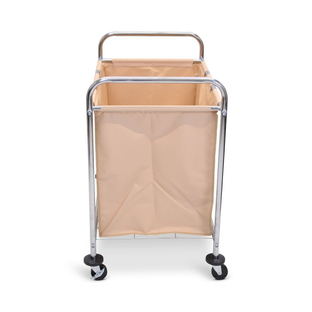 Luxor Laundry Cart w/ Steel Frame & Canvas Bag - Image 3