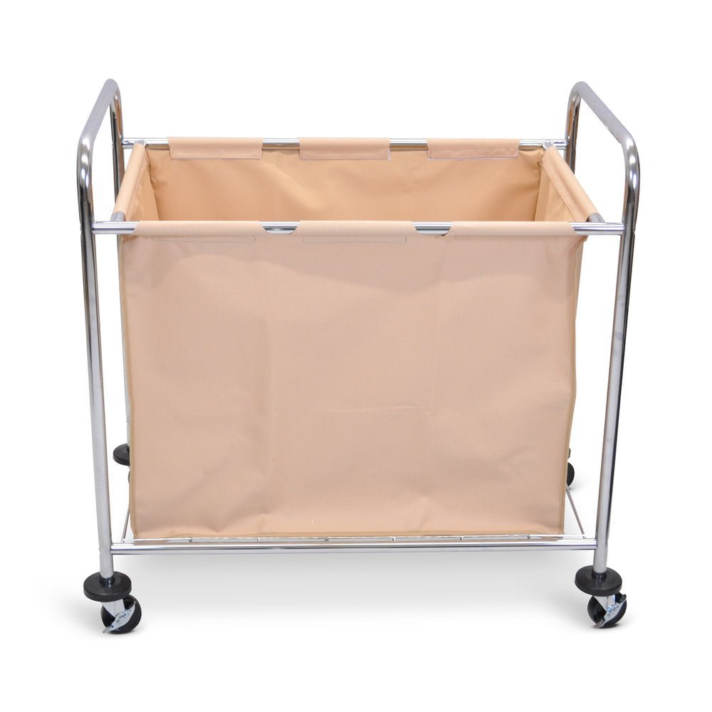 Luxor Laundry Cart w/ Steel Frame & Canvas Bag - Image 2