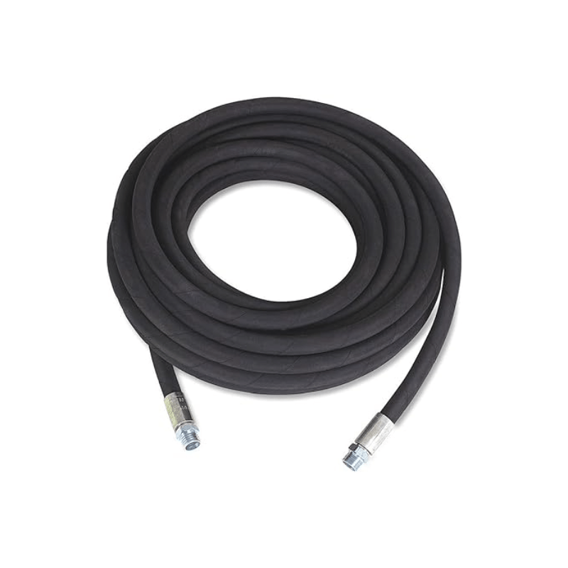 Mi-T-M (15-0270) 50-foot x 3/8-inch ID Black Extension Hose w/ Quick Connect (4200 PSI)