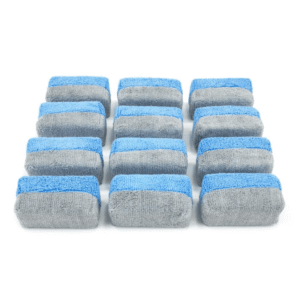 Mini Microfiber Coating Applicator Sponge w/ Plastic Barrier – 12 Pack