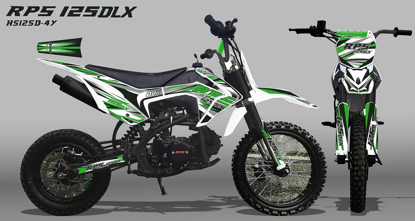 RPS 125dlx Dirt Bike Green
