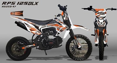 RPS 125dlx Dirt Bike Orange