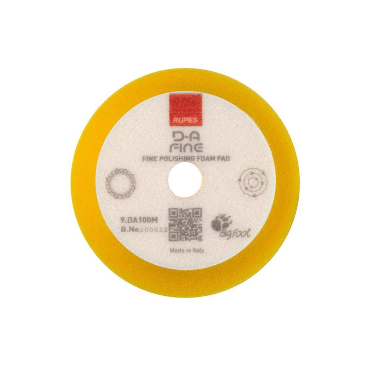 Rupes DA Fine Foam Pad (Yellow)