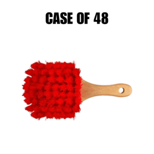 Soft Red Chemical Resistant Brush – 8 Inch [Case of 24]