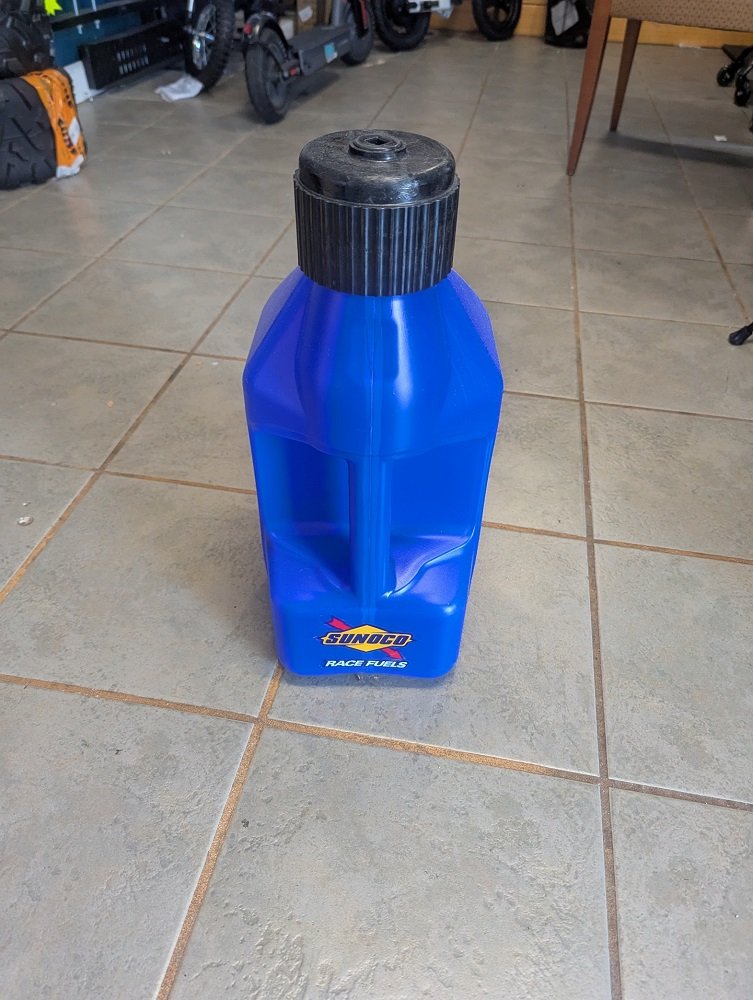 Blue Fuel Jug 2.5 Gallon W/HOSE