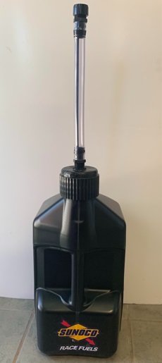 5 Gallon Fuel Jug W/ Hose Black