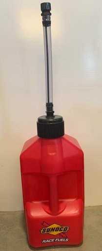 5 Gallon Fuel Jug W/ Hose Red