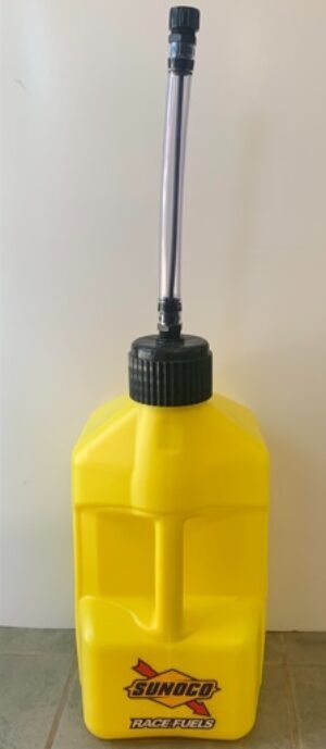 5 Gallon Fuel Jug W/ Hose Yellow
