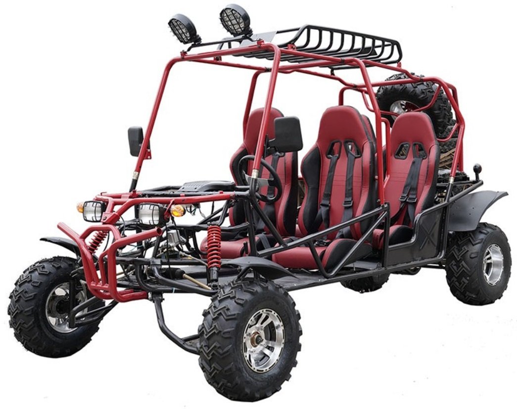 RPS 200cc 4 Seater Go Kart Red