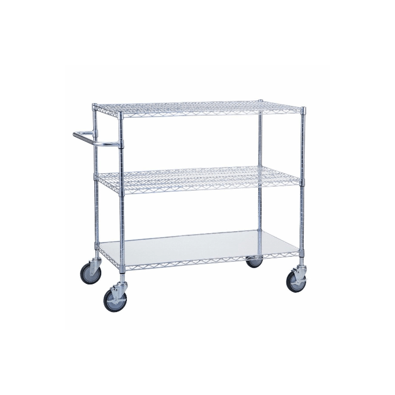 Triple Shelf Utility Cart w/ Solid Bottom 18" x 36"