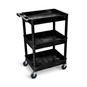 Tub Cart – 3 Shelves (Black)