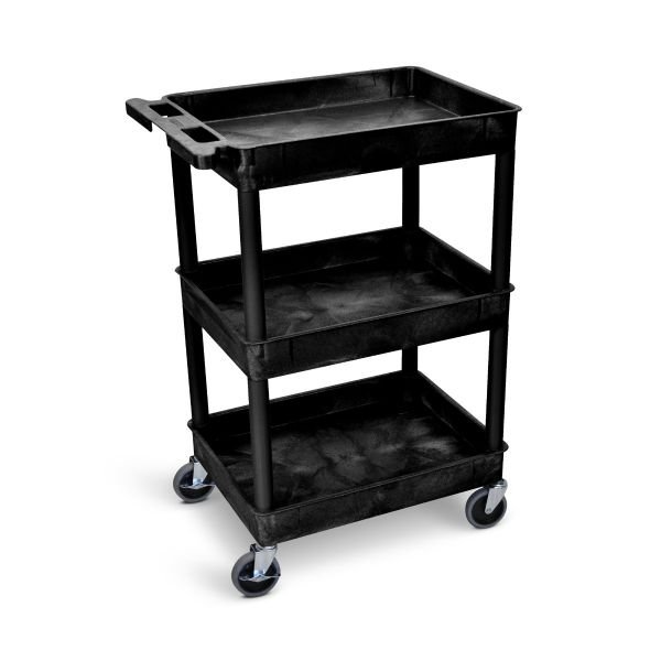 Tub Cart - 3 Shelves (Black)
