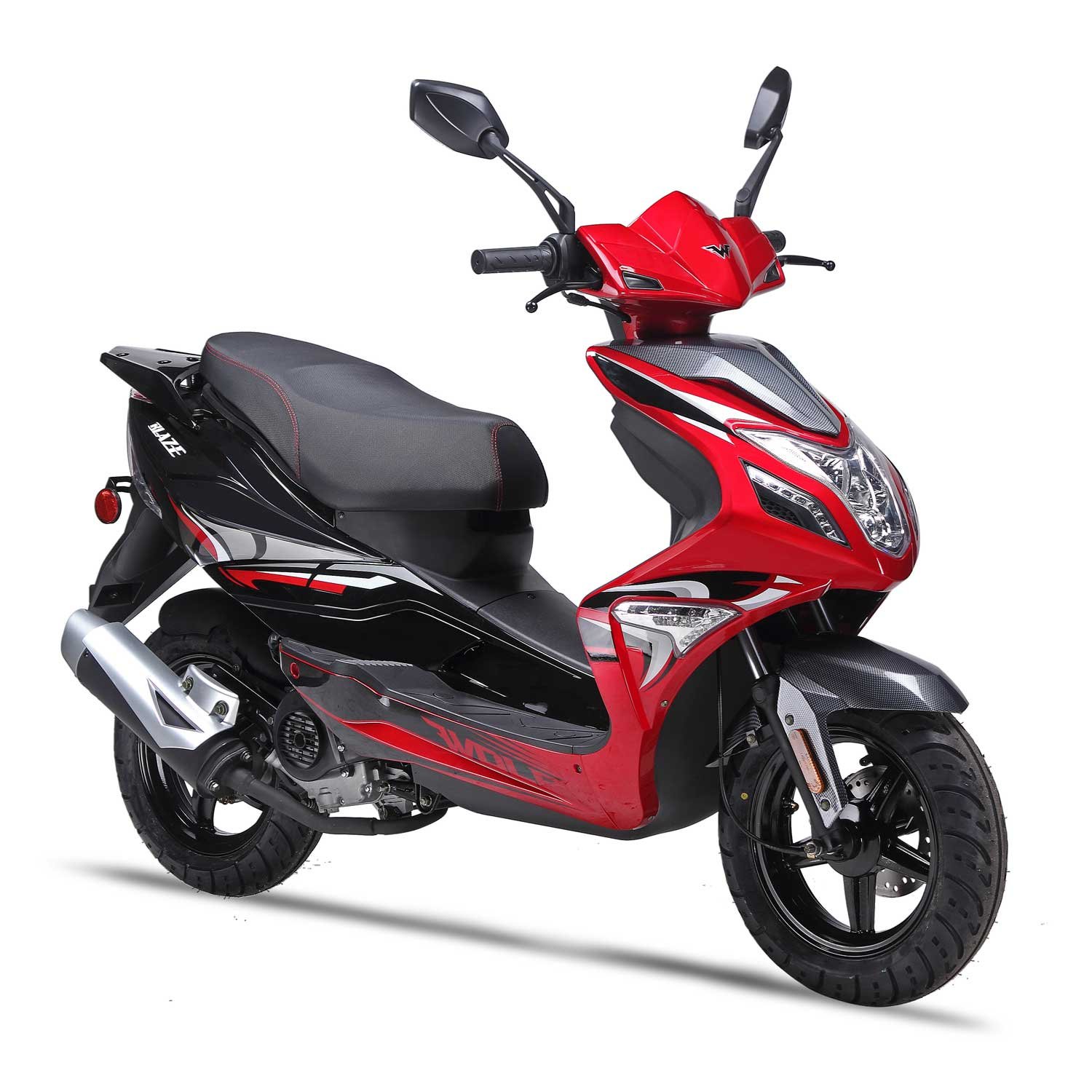 Wolf Blaze 50cc Scooter Red