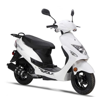 Wolf Brand Scooters Rx50 White 49cc