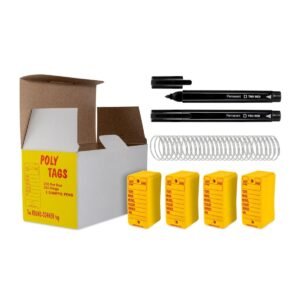 Yellow Poly Hanging Tags