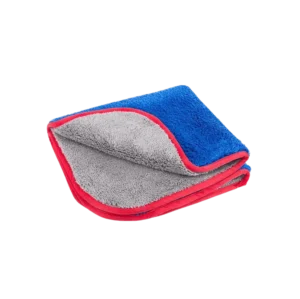 16″ x 16″ Dual Pile Microfiber Drying Towel (Blue/Red)
