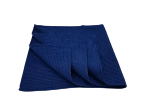 24″ x 24″ Overlock Edge Waffle Weave Towels (Blue)