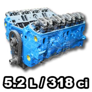 5.2 L 318 CID – Long Block Model – Inboard Engine – Remanufactured